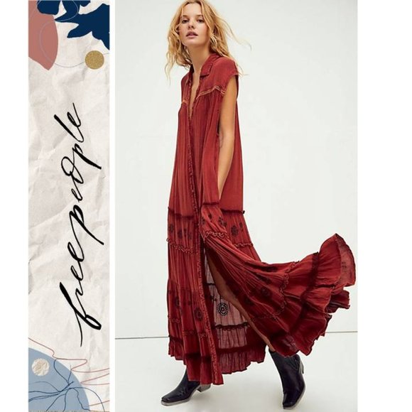 Free People Dresses & Skirts - SOLD // NWT Free People Mellow Out Maxi Dress Sz S